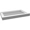Ekena Millwork Vertical Surface Mount PVC Gable Vent w/ 2"W x 2"H , Brickmould Sill Frame, 22"W x 14"H GVPVE22X1403SN - alternate 5